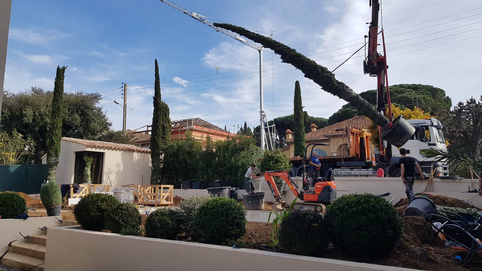 Rénovation d'un jardin toscan sur une Maison de Maître à Saint-Tropez