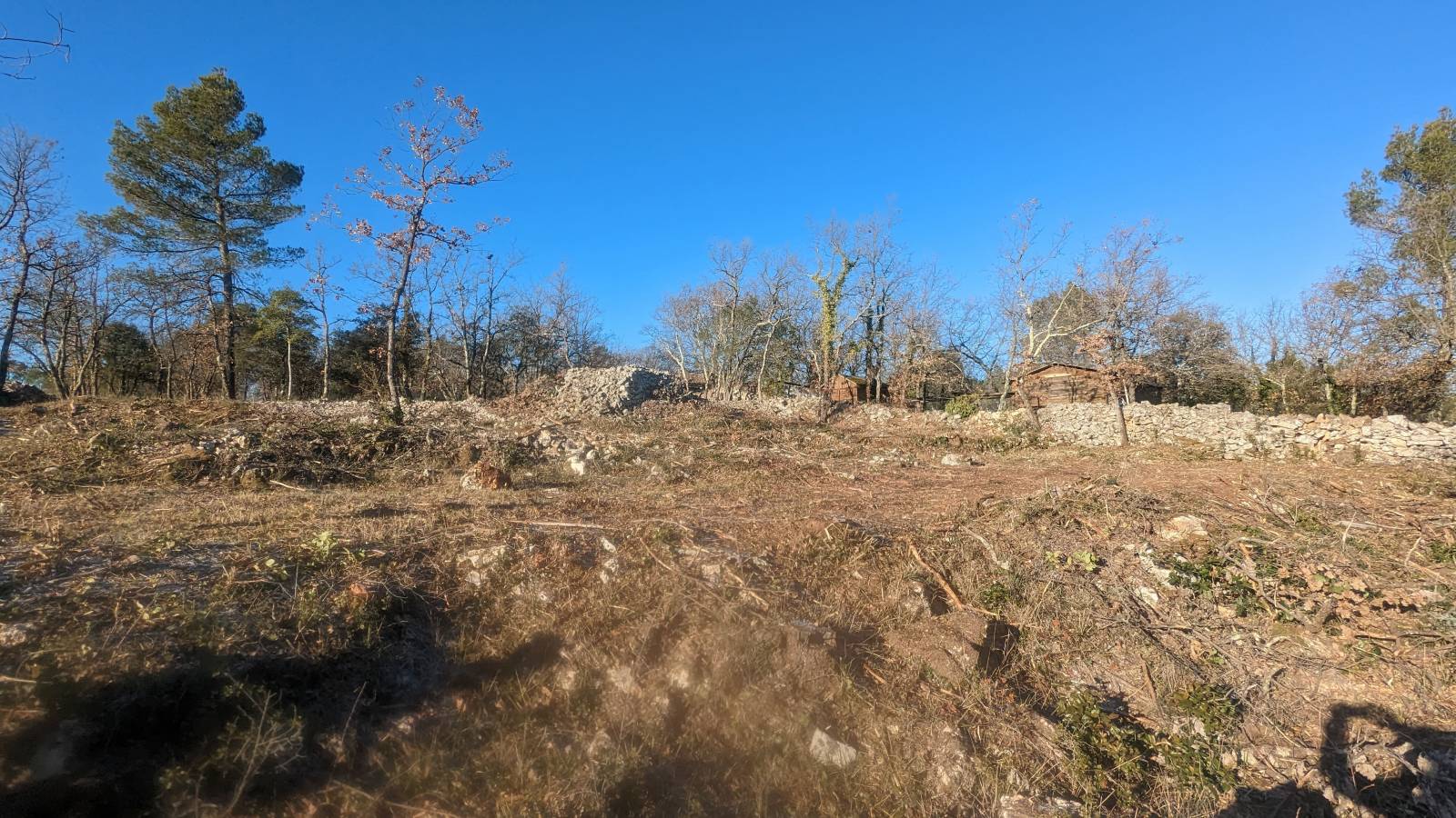 Débroussaillage à Pourrières dans le Var