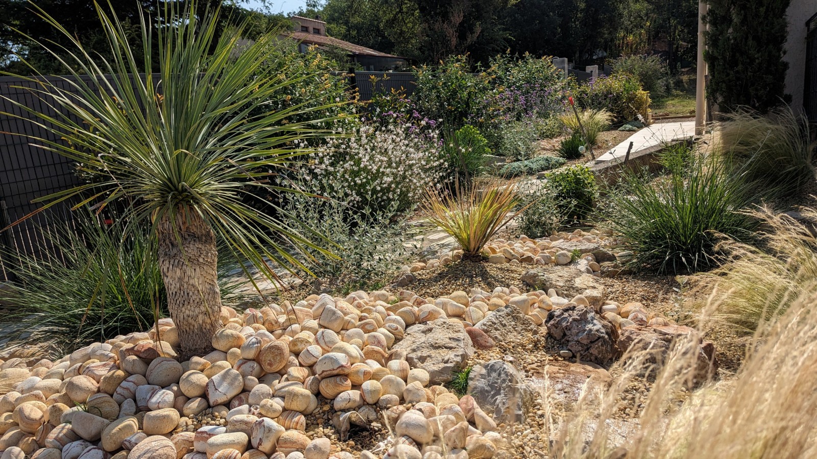 aménagement d'un jardin méditerranéen à rians dans le haut-var