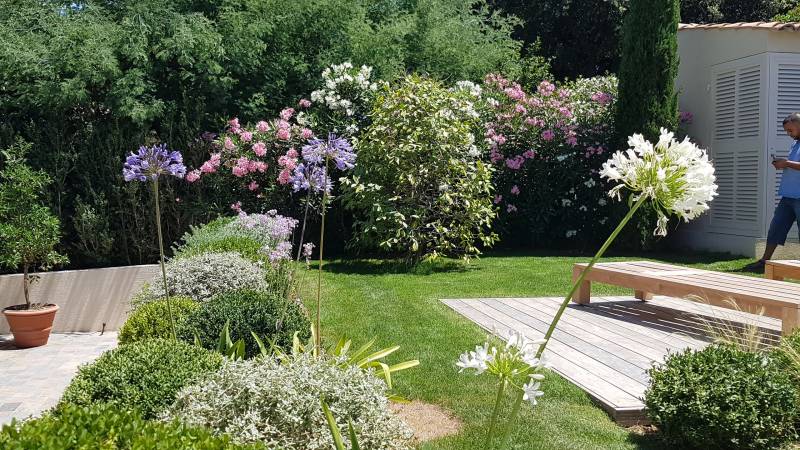 Rénovation d'un jardin toscan sur une Maison de Maître à Saint-Tropez