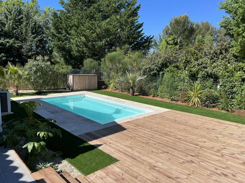 Création d’un jardin méditerranéen à Trets (13)