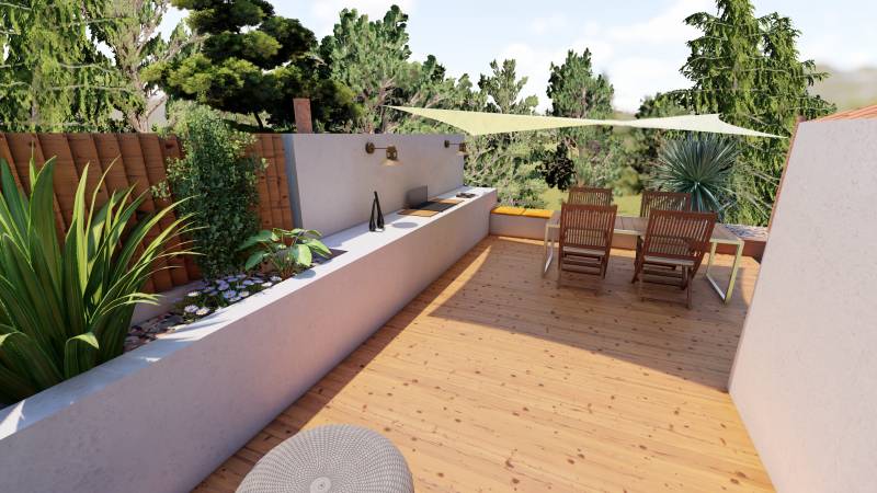 Réalisation de vues 3D sur ordinateur pour s'immerger dans les jardins