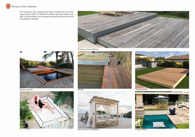 Dessin d'une étude paysagère à la Cadières d'Azur dans le Var