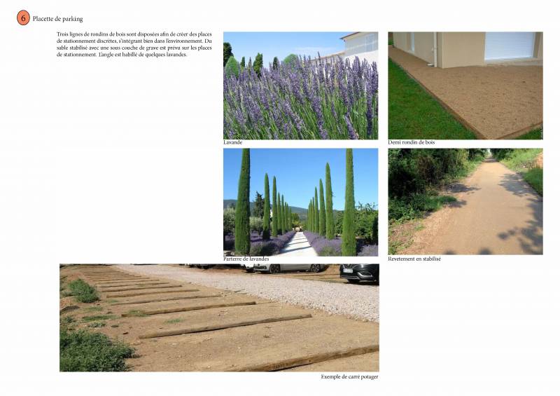 Dessin d'une étude paysagère à la Cadières d'Azur dans le Var