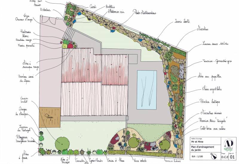 Création d'un massif Méditerranéen à Trets dans les bouches du Rhône