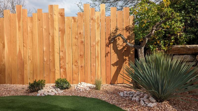 Implantation d'une palissade en bois à St Tropez dans le var