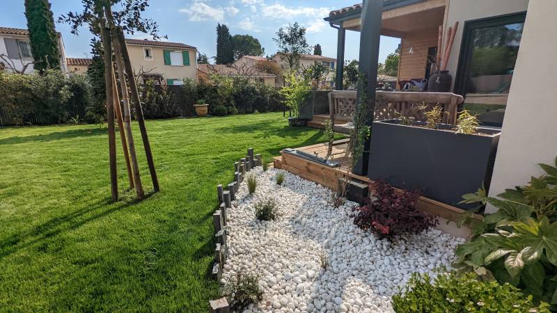 Création de jardin zen à venelles dans les bouches du Rhône