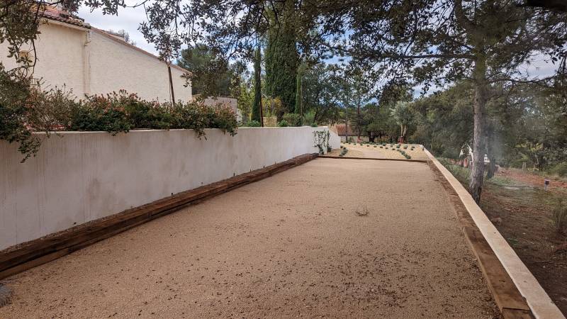 Création d'un jeu de boules dans le Haut Var à RIans