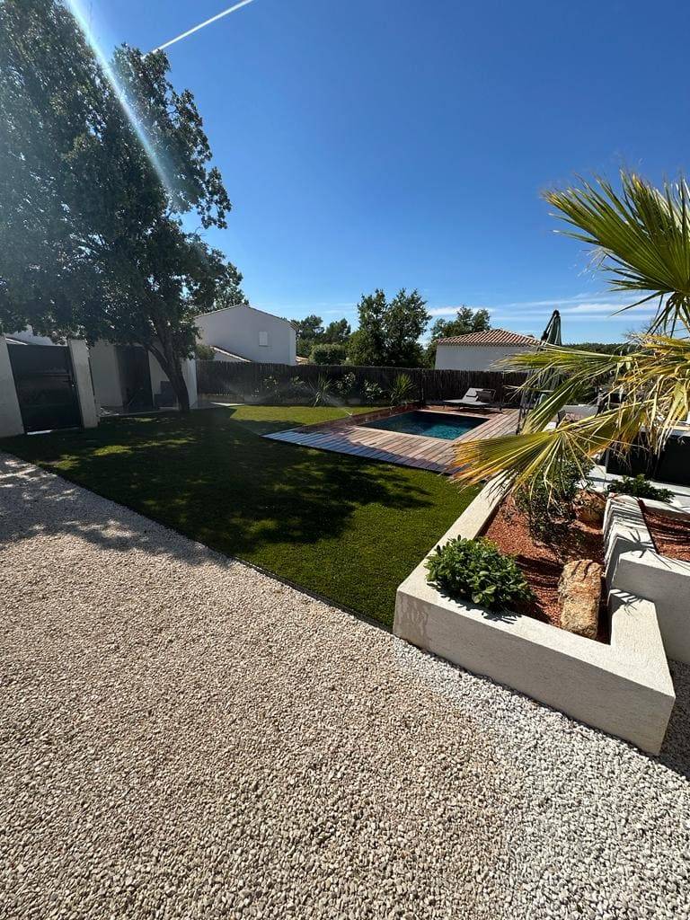 Aménagement d'un jardin à Brignoles dans le Var