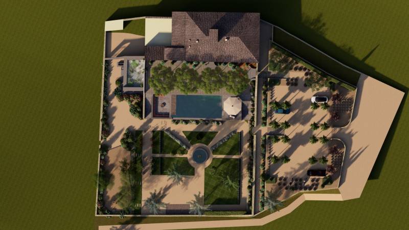 Aménagement d'un jardin en 3D à Saint Marc Jaumegarde dans le 13