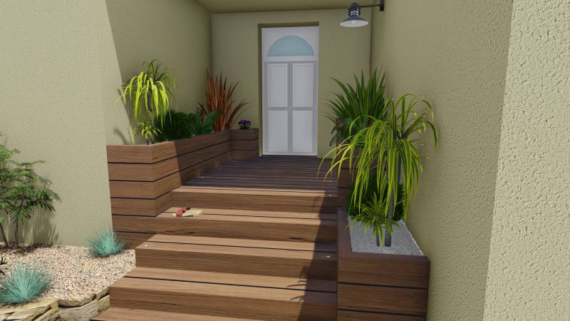 Réalisation de vues 3D sur ordinateur pour s'immerger dans les jardins